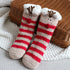Children's Christmas socks lamb velvet coral fleece socks children's floor socks plus velvet baby socks non-slip